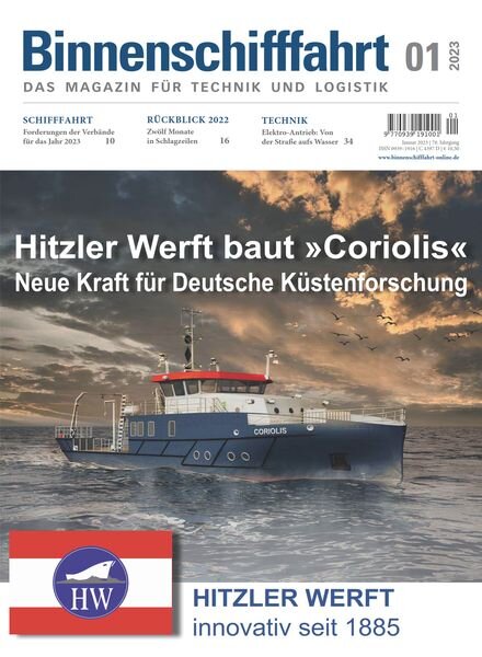 Binnenschifffahrt – Januar 2023 Cover