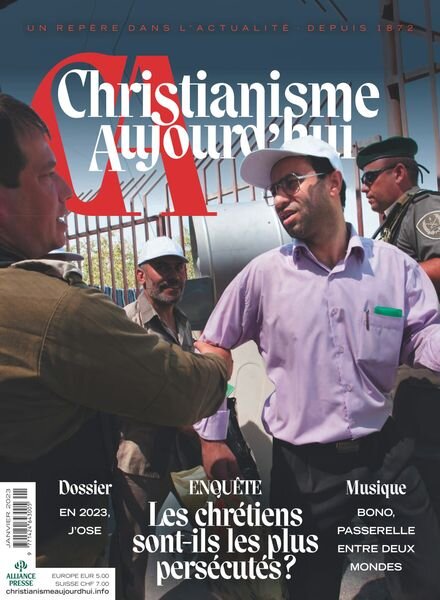 Christianisme Aujourd’hui – Janvier 2023 Cover