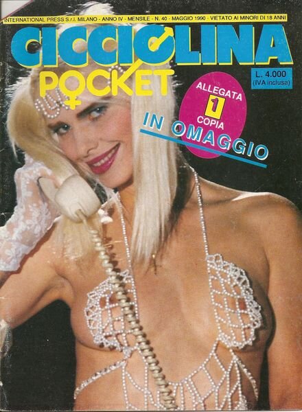 Cicciolina Pocket – N 40 Maggio 1990 Cover