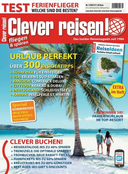 Clever Reisen – Januar 2023 Cover