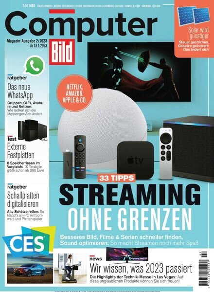 Computer Bild Germany – 13 Januar 2023 Cover
