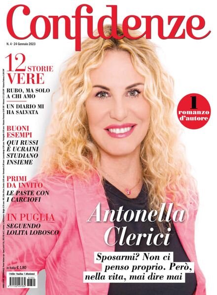 Confidenze – 24 gennaio 2023 Cover