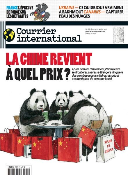 Courrier International – 19 Janvier 2023 Cover