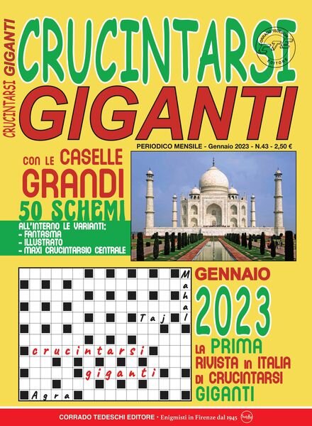 Crucintarsi Giganti – 10 gennaio 2023 Cover