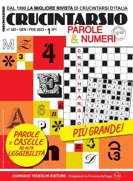 Crucintarsio – gennaio 2023 Cover