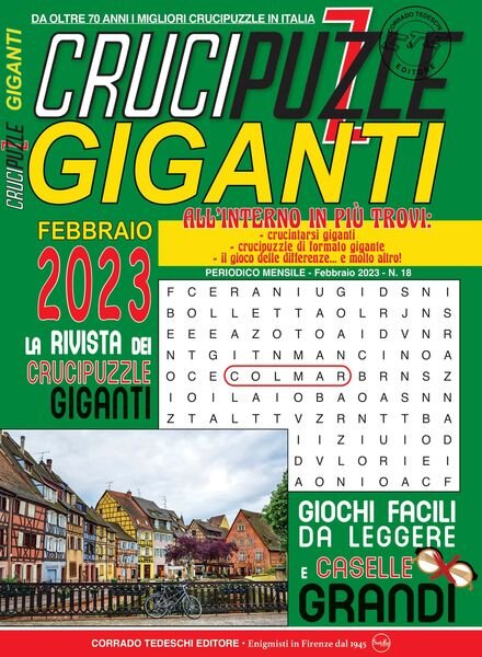 Crucipuzzle Giganti – 13 gennaio 2023 Cover
