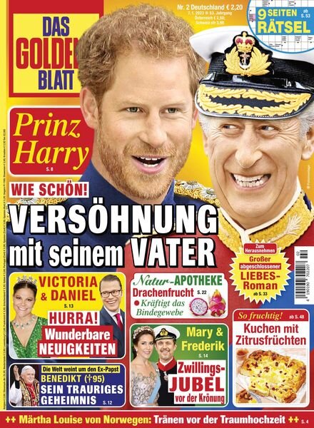 Das Goldene Blatt – 07 Januar 2023 Cover