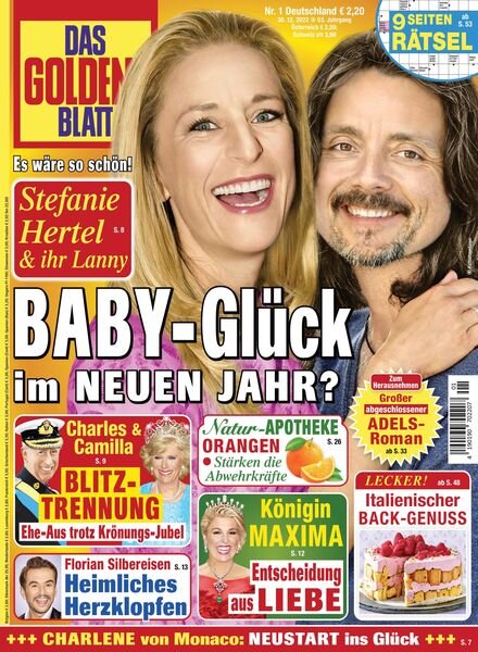 Das Goldene Blatt – 30 Dezember 2022 Cover