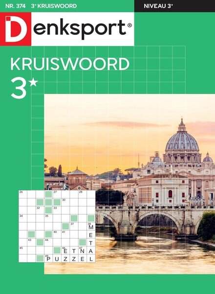 Denksport Kruiswoord 3 – 26 januari 2023 Cover