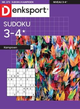 Denksport Sudoku 3-4 kampioen – 26 januari 2023