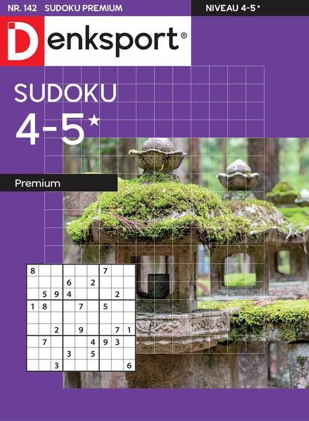 Denksport Sudoku 4-5 premium – 19 januari 2023 Cover