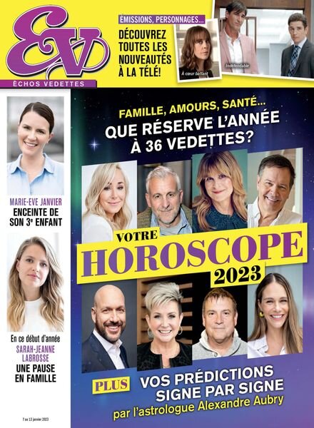 echos Vedettes – 07 janvier 2023 Cover