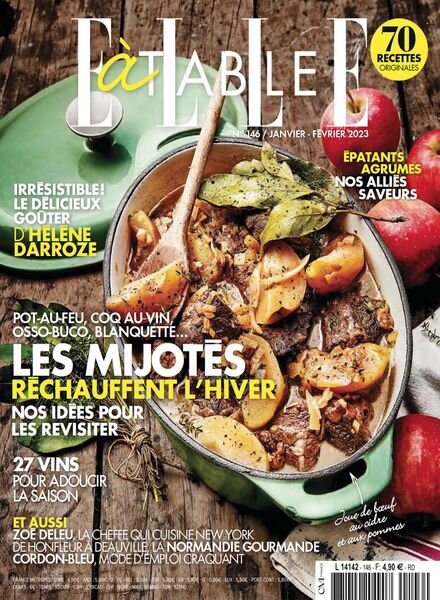 Elle a Table – janvier 2023 Cover