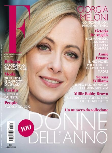 F – 3 Gennaio 2023 Cover
