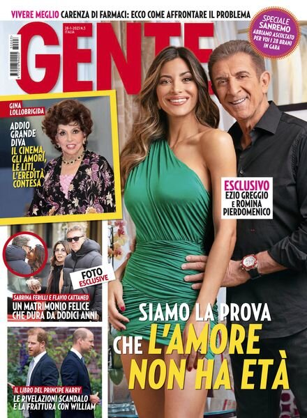 Gente Italia – 20 gennaio 2023 Cover