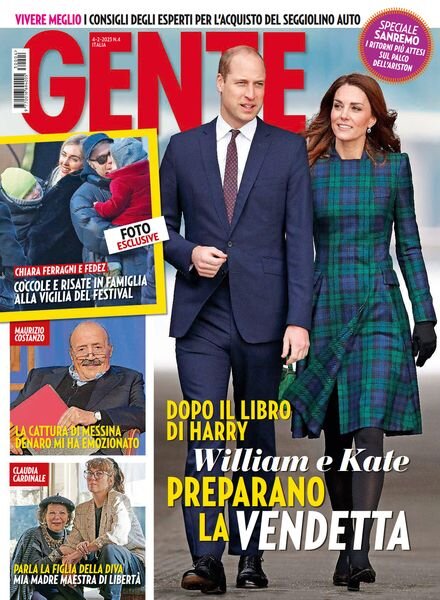 Gente Italia – 4 Febbraio 2023 Cover