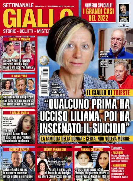 Giallo – 11 Gennaio 2023 Cover