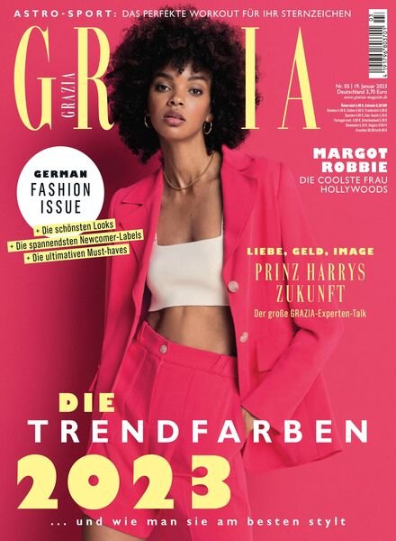 Grazia Germany – 19 Januar 2023 Cover