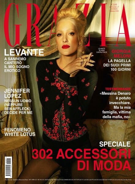 Grazia Italia – 26 Gennaio 2023 Cover