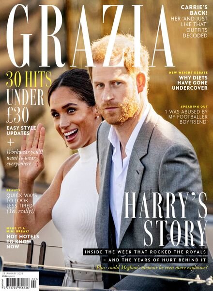 Grazia UK – 23 January 2023 Cover