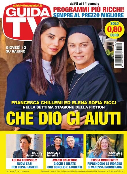GuidaTV – 03 gennaio 2023 Cover