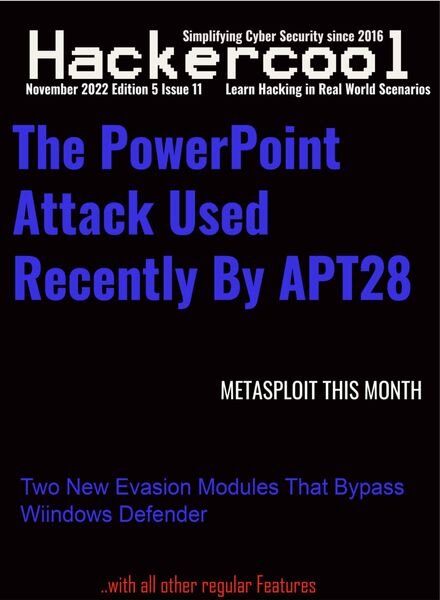 Hackercool – November 2022 Cover