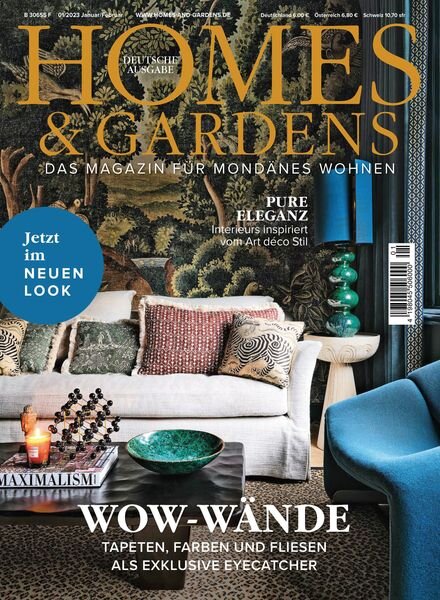 Homes & Gardens Germany – Januar 2023 Cover