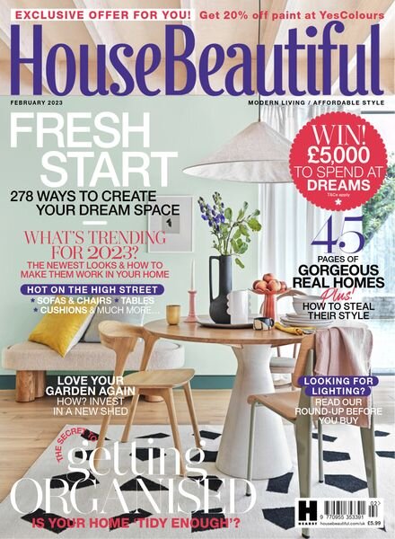 House Beautiful UK – February 2023 Cover