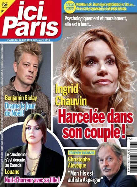 Ici Paris – 28 decembre 2022 Cover