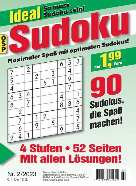Ideal Sudoku – Nr 2 2023 Cover