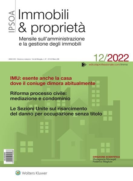 Immobili & proprieta – Dicembre 2022 Cover