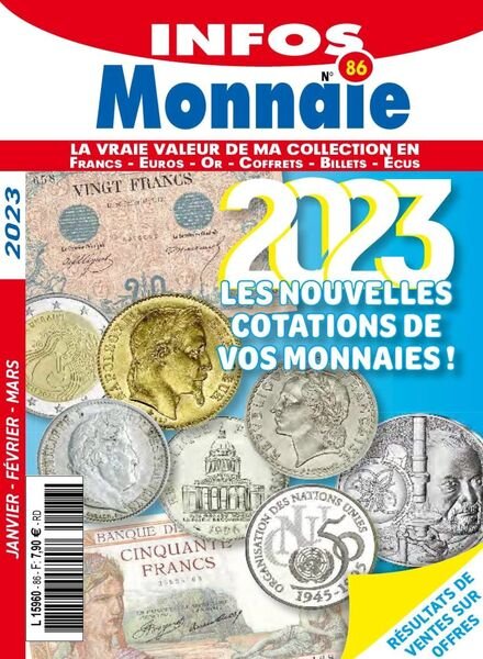 Infos Monnaie – janvier 2023 Cover