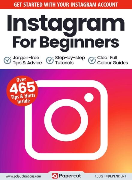 Instagram For Beginners – January 2023 Cover