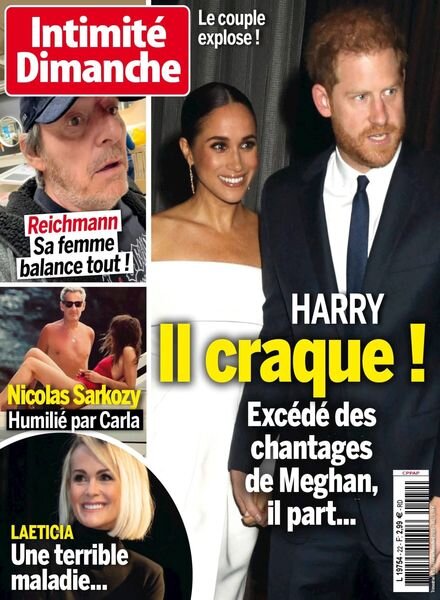 Intimite Dimanche – janvier 2023 Cover