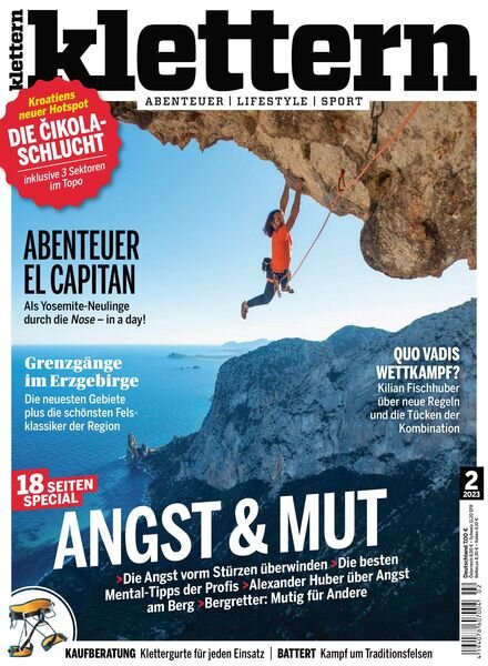 klettern – Januar 2023 Cover