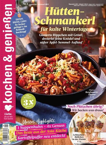 kochen & geniessen – Dezember 2022 Cover