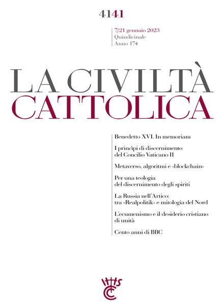 La Civilta Cattolica – 7 Gennaio 2023 Cover