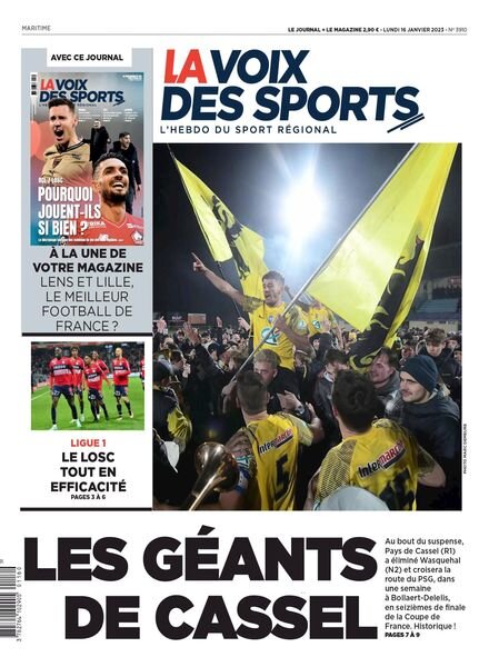 La Voix des Sports – 16 janvier 2023 Cover