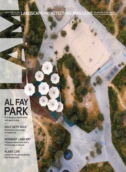 Landscape Architecture Magazine USA – January 2023 Cover