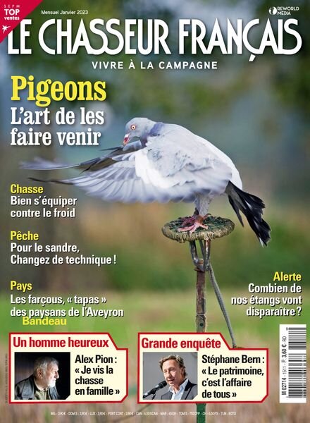 Le Chasseur Francais – janvier 2023 Cover