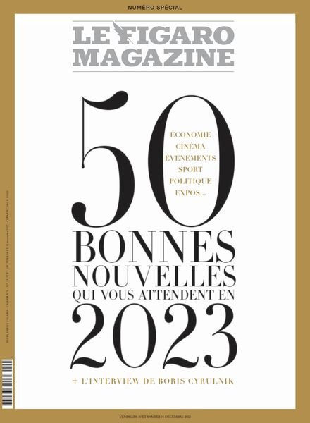 Le Figaro Magazine – 30 Decembre 2022 Cover