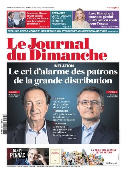 Le Journal du Dimanche – 22 janvier 2023 Cover