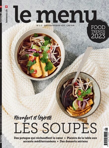 le menu edition francaise – janvier 2023 Cover