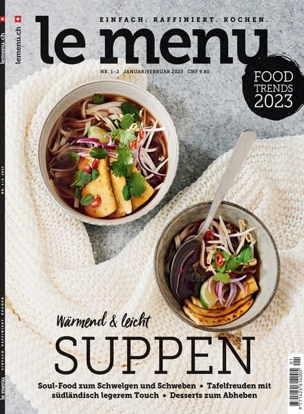 le menu – Februar 2023 Cover