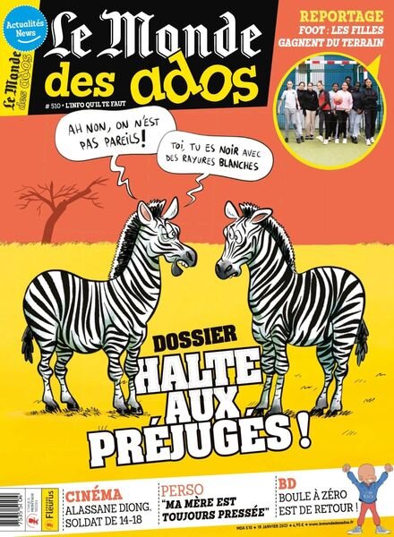 Le Monde des Ados – 18 janvier 2023 Cover