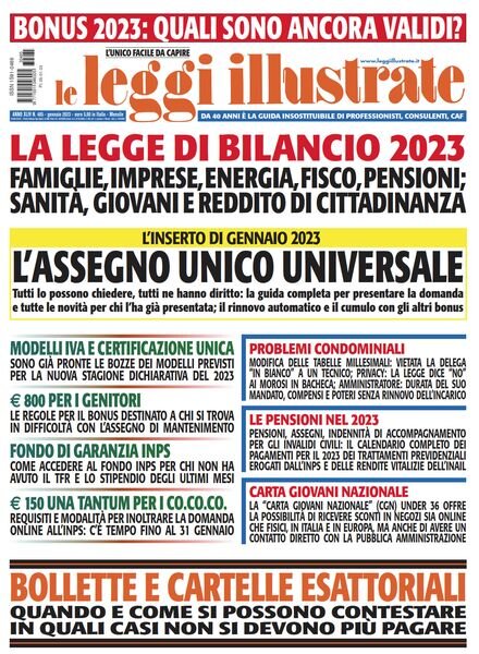 Leggi Illustrate – Gennaio 2023 Cover