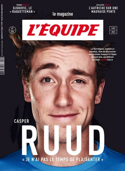 L’Equipe Magazine – 14 Janvier 2023 Cover