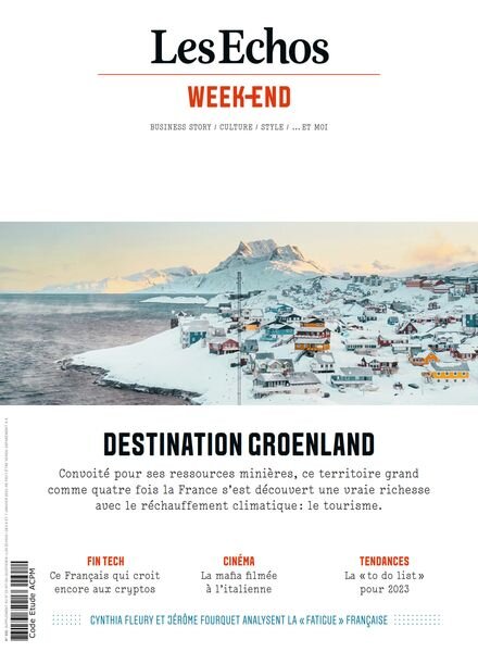 Les Echos Week-end – 6 Janvier 2023 Cover