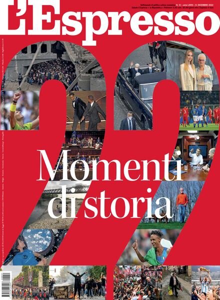 l’Espresso – 31 Dicembre 2022 Cover