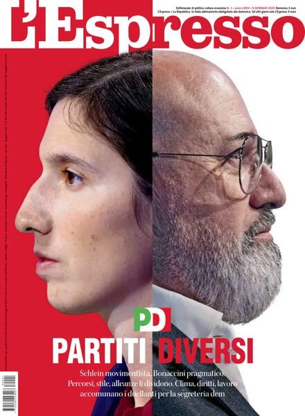 l’Espresso – 8 Gennaio 2023 Cover